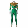 Burai Dragon Ranger Costume Green Mighty Morphin' Power Rangers Cosplay Costumes