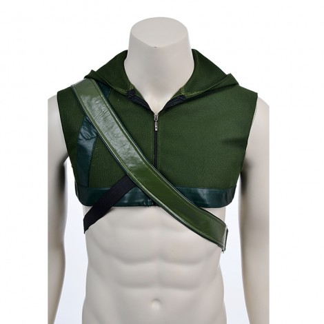 Green Arrow Oliver Halloween Hood And Quiver Cosplay Costume