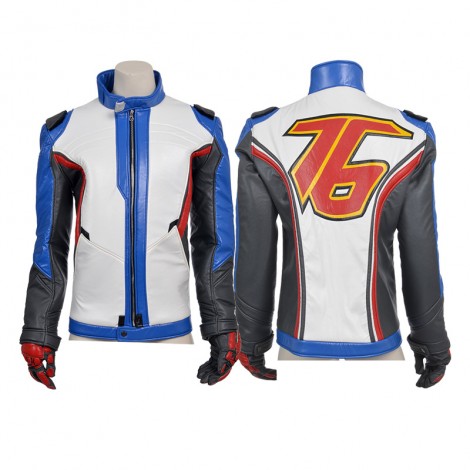 Top Level Overwatch Soldier 76 Coat Jacket Jack Morrison Cosplay Costume