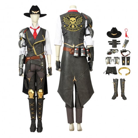 Ashe Costumes Overwatch Cosplay Costumes Full Set