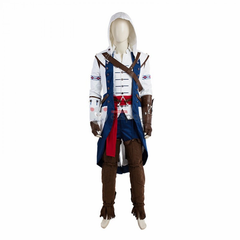 Fantasia Masculina Connor Assassins Creed Cosplay Halloween Carnaval