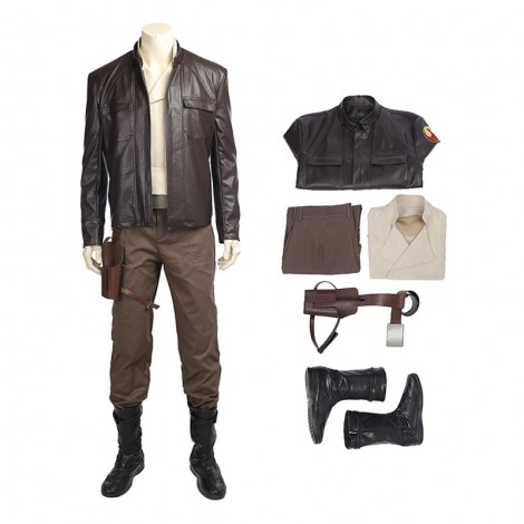 Star Wars 8 The Last Jedi Poe Dameron Cosplay Costume Full Set