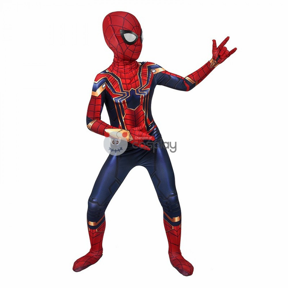 Iron Spider Engame Avengers 4Marvel DC comics Fancy Dress Boys Costume 