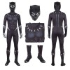 The Avengers Black Panther Costume Black Jumpsuit T'Challa Cosplay Costume
