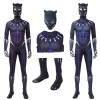 Black Panther Costume T'Challa Blue & Purple Jumpsuit Cosplay Costume